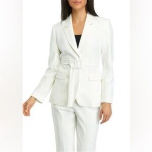 Lafayette 148 New York Cream Safari Blazer 6